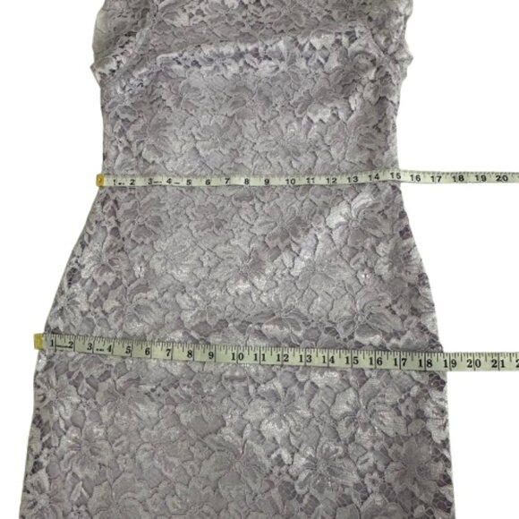 Enfocus Studio Women' 6 Purple/Lavender Sleeveless Mock Neck Midi Sheath Dress - Picture 11 of 14